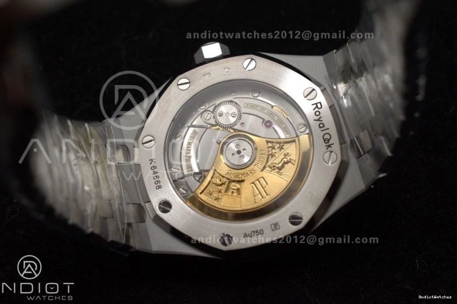 Edition 37mm Best Bracelet 15454 Super APSF Affordable 1033 SA3120 Dial Textured Oak On Frosted SS 1:1 White Royal Clone SS 0406